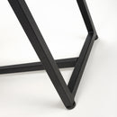 Archer Leather Effect Grey Bench