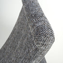 Karta Scroll Back Tweed Grey Dining Chair