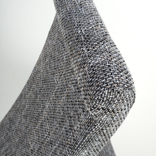 Karta Scroll Back Tweed Grey Dining Chair