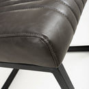 Archer Cantilever Leather Effect Grey Dining Chair