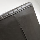 Archer Cantilever Leather Effect Grey Dining Chair