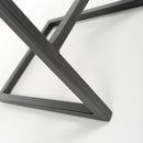 Archer Cantilever Leather Effect Grey Bar Chair