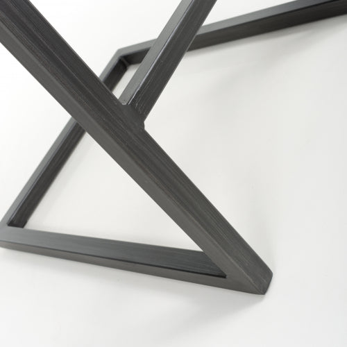 Archer Cantilever Leather Effect Grey Bar Chair