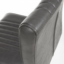 Archer Cantilever Leather Effect Grey Bar Chair