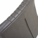 Archer Cantilever Leather Effect Grey Bar Chair