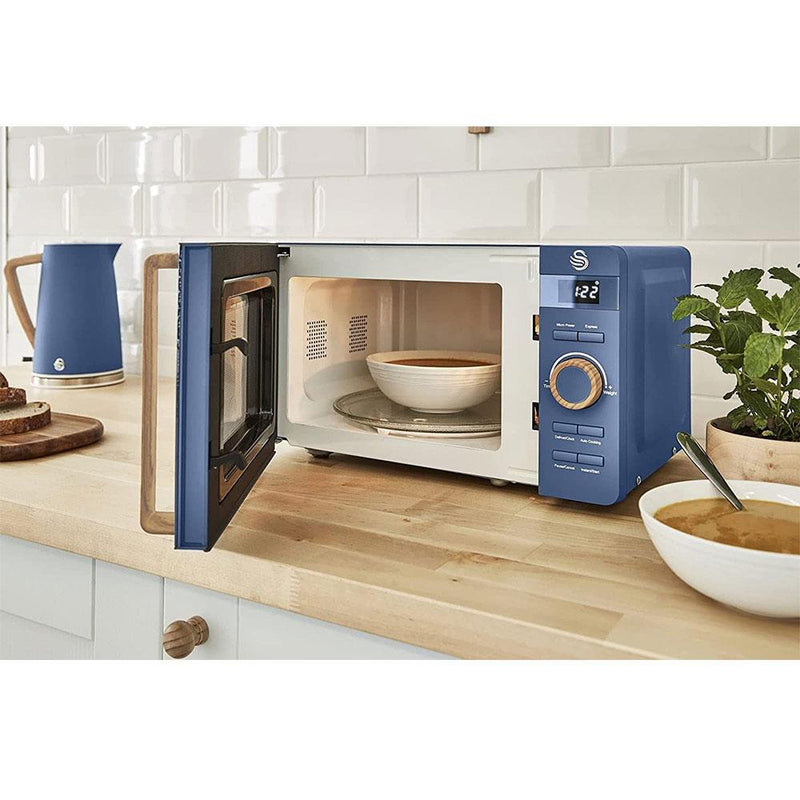 Swan Nordic Digital Microwave 20L  - Blue