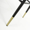 Savanna Brushed Velvet Black Bar Stool