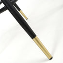 Savanna Brushed Velvet Black Bar Stool