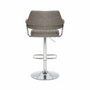 Cortez Leather Effect Charcoal Bar Stool