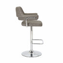 Cortez Leather Effect Charcoal Bar Stool