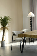 Marisa Linen Effect Natural Dining Chair