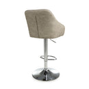 Serena Leather Effect Mink Bar Stool