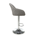 Serena Leather Effect Charcoal Bar Stool