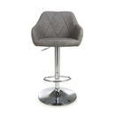 Serena Leather Effect Charcoal Bar Stool