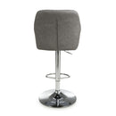 Serena Leather Effect Charcoal Bar Stool