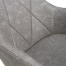 Serena Leather Effect Charcoal Bar Stool