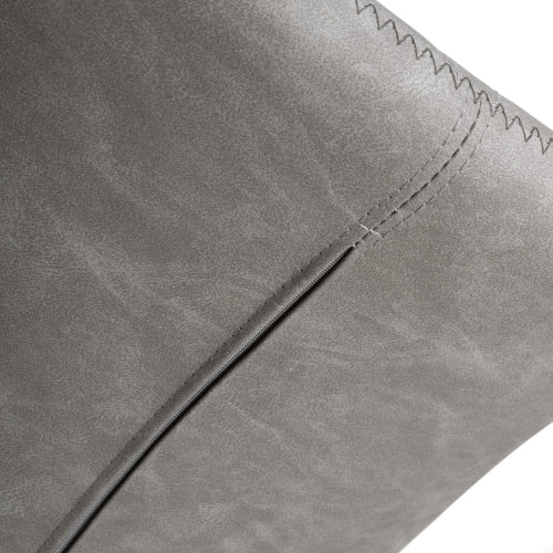 Serena Leather Effect Charcoal Bar Stool