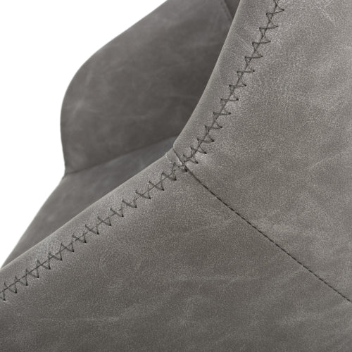 Serena Leather Effect Charcoal Bar Stool