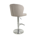 Sigma Brushed Velvet Mink Bar Stool
