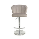 Sigma Brushed Velvet Mink Bar Stool