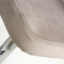 Sigma Brushed Velvet Mink Bar Stool