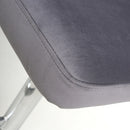Sigma Brushed Velvet Grey Bar Stool
