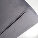 Sigma Brushed Velvet Grey Bar Stool