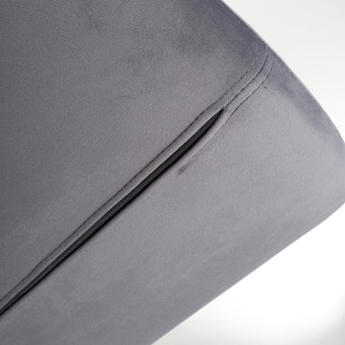 Sigma Brushed Velvet Grey Bar Stool