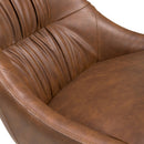 Corinth Leather Effect Tan Dining Chair