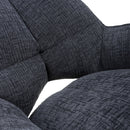 Dakar Textured Effect Charcoal Swivel Chair