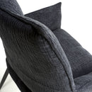 Dakar Textured Effect Charcoal Swivel Chair