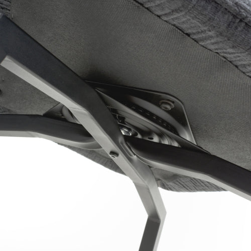 Dakar Textured Effect Charcoal Swivel Chair