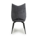 Dakar Textured Effect Dark Grey Swivel Chair