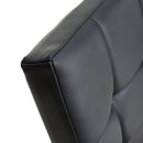 Jenner Leather Effect Black/Chrome Dining Chair - Set Of 2