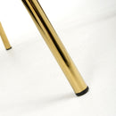 Jenner Leather Effect Black/Gold Dining Chair - Set Of 2