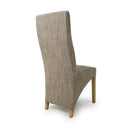 Baxter Wave Back Tweed Oatmeal Dining Chair