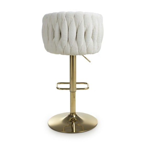 Bellaire Textured Effect Cream Bar Stool