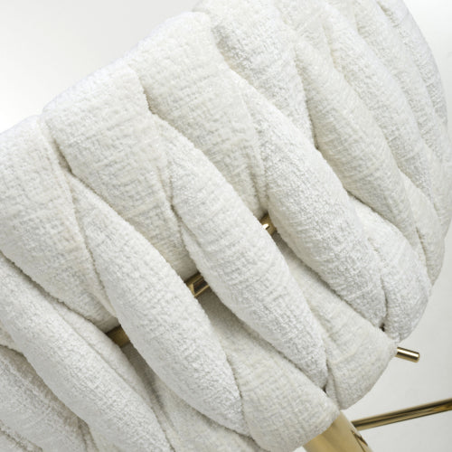 Bellaire Textured Effect Cream Bar Stool