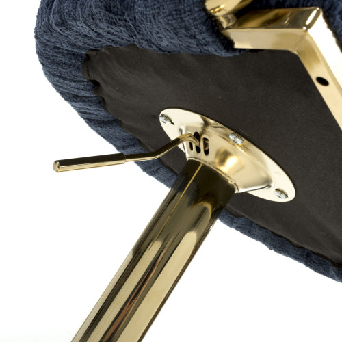 Bellaire Textured Effect Blue Bar Stool