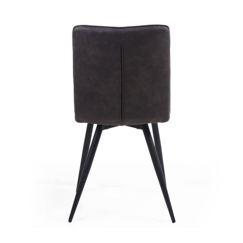 Rodeo Suede Effect Light Grey Dining Chair - Set Of 2