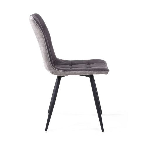 Rodeo Suede Effect Dark Grey Dining Chair