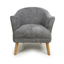 Mallory Flax Effect Grey Armchair