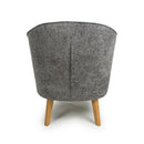 Mallory Flax Effect Grey Armchair