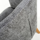 Mallory Flax Effect Grey Armchair