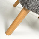 Mallory Flax Effect Grey Armchair
