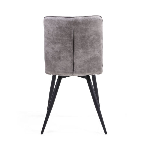 Rodeo Suede Effect Dark Grey Dining Chair