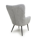 Bordeaux Textured Chenille Effect Grey Armchair
