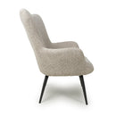 Bordeaux Textured Chenille Effect Mink Armchair