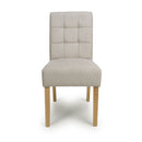 Moseley Waffle Flax Effect Natural Dining Chair in Natural Legs