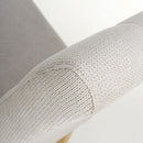 Moseley Waffle Flax Effect Natural Dining Chair in Natural Legs